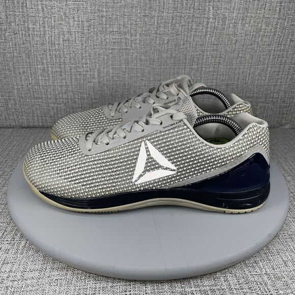 Reebok Mens Crossfit Nano 7.0 Cross Training Shoes Gray Weave Low Top Size 8 - Picture 1 of 14